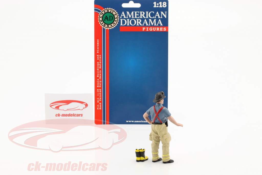 Firefighters Getting ready 形 1:18 American Diorama