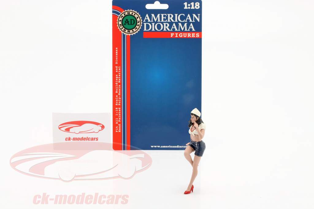 Pin Up Girl Sandra chiffre 1:18 American Diorama