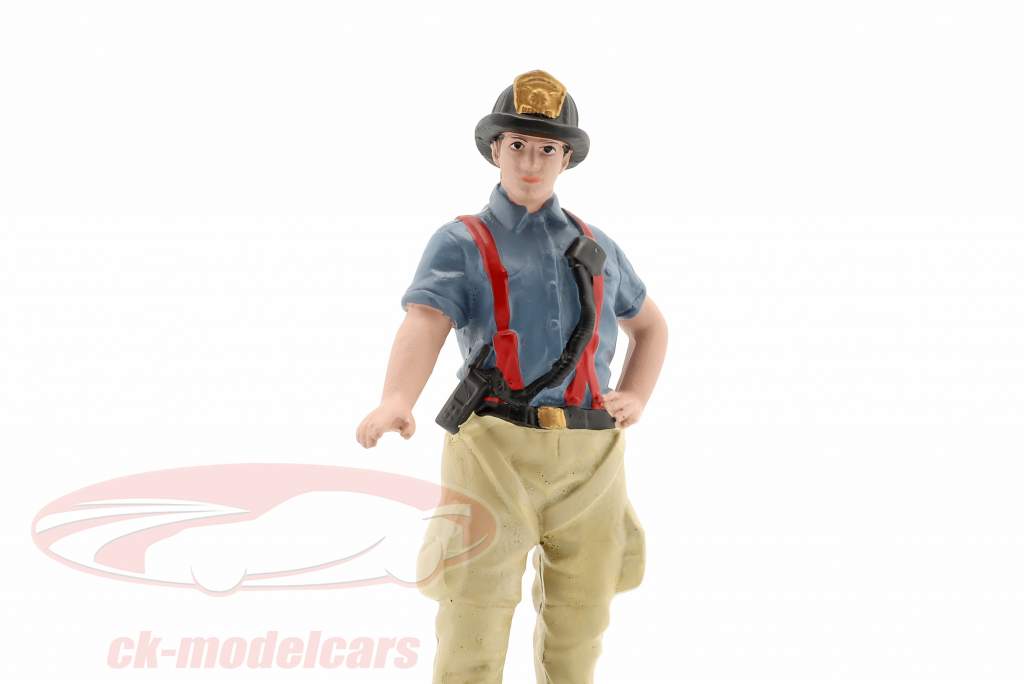 Firefighters Getting ready chiffre 1:18 American Diorama