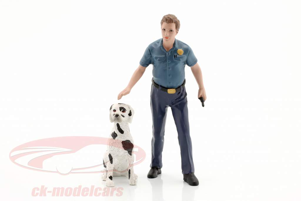 Firefighters Fire Dog Training figur 1:18 American Diorama