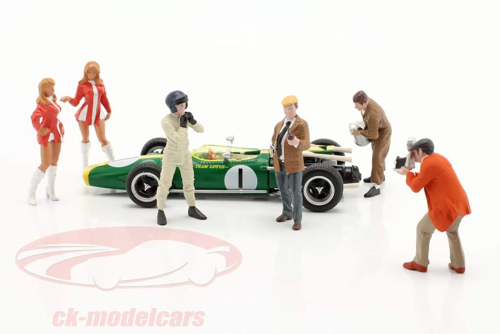 Race Day personagens Set #2 1:43 American Diorama