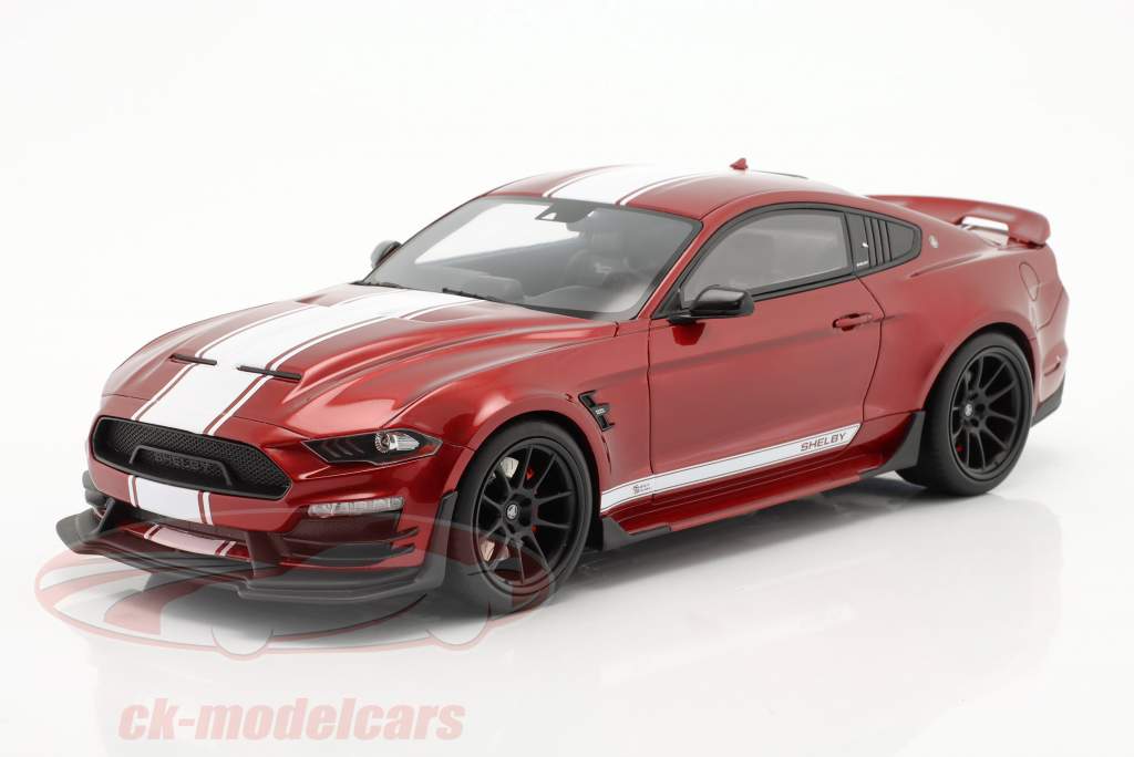 Ford Mustang GT500 Shelby Super Snake year 2021 red / white 1:18 GT-Spirit