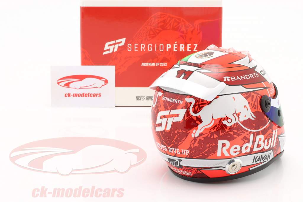 Sergio Perez Red Bull Racing #11 Áustria GP Fórmula 1 2022 Helm 1:2 Schuberth