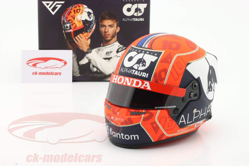 Pierre Gasly #10 Scuderia Alpha Tauri formula 1 2021 helmet 1:2 Bell