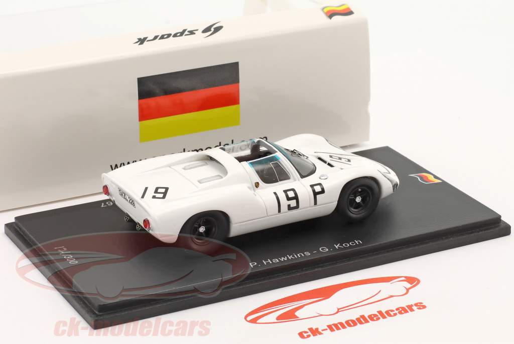 Porsche 910 #19 2° 1000km Nürburgring 1967 Hawkins, Koch 1:43 Spark