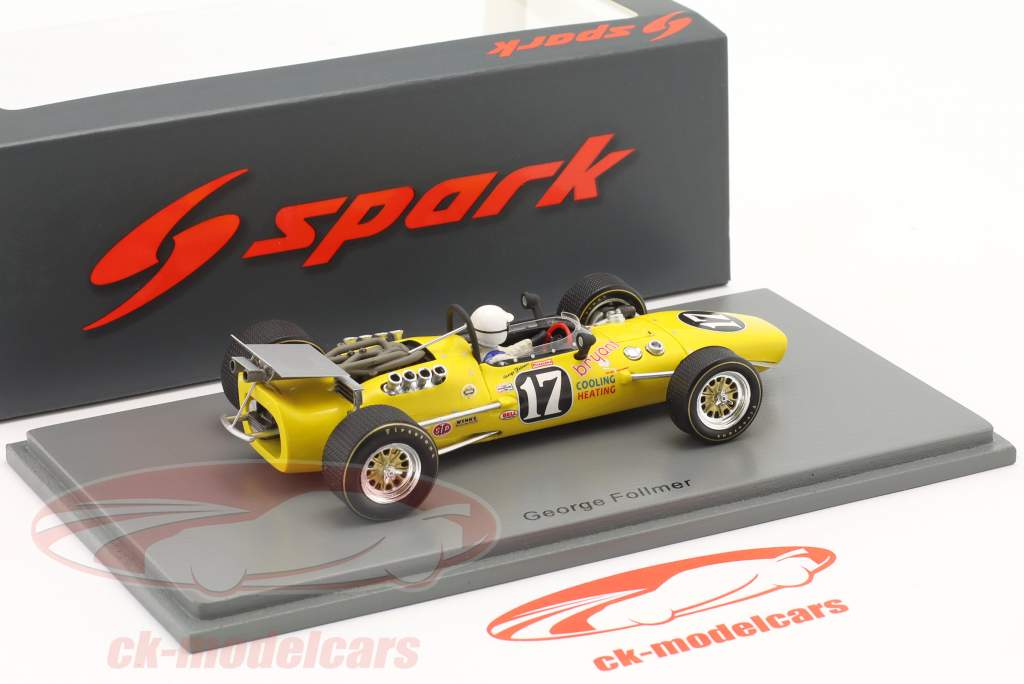 George Follmer Vollstedt 67 #17 IndyCar Series Riverside 1967 1:43 Spark