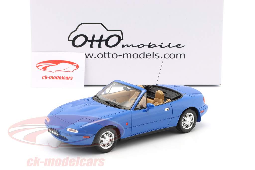 Ottomobile 1:18 Mazda MX-5 Roadster Baujahr 1990 blau OT934 Modellauto  OT934 9580010212279
