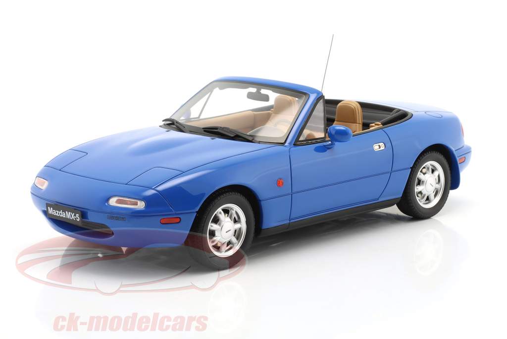 Modèle Réduit Mazda MX-5 Roadster Bleu 2019 - Échelle 1/24 Whitebox - Neuf