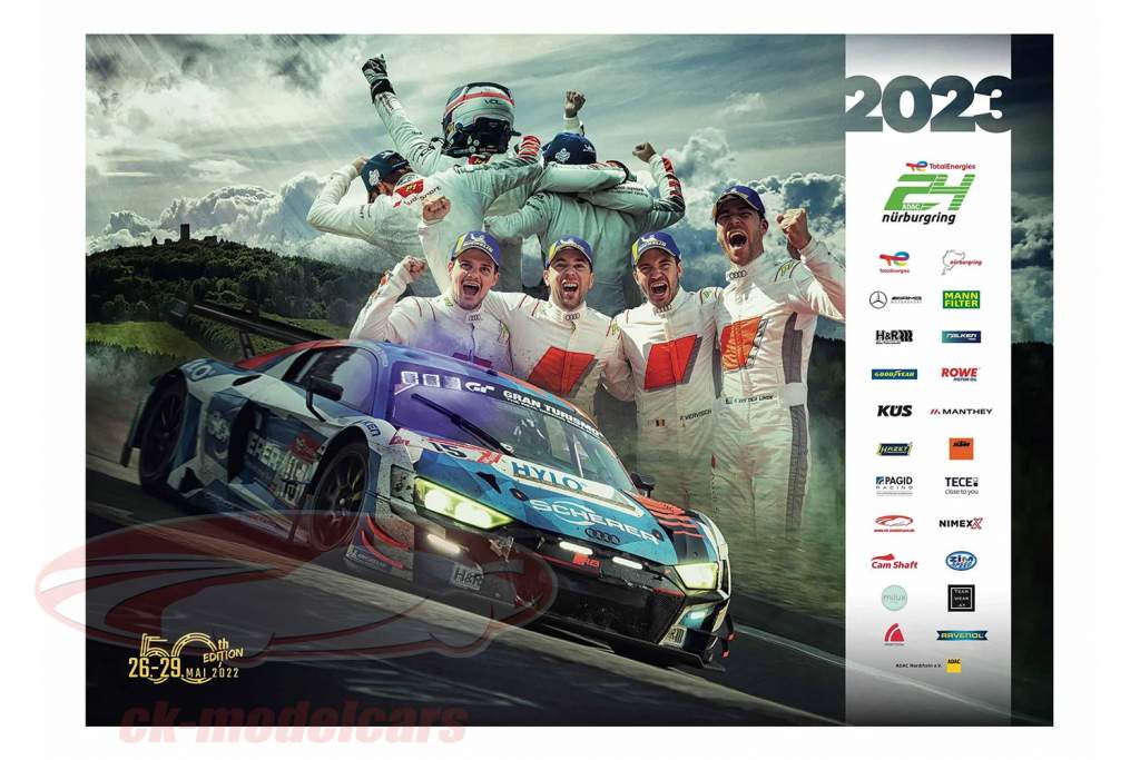 24h Nürburgring カレンダー 2023 67 x 48 cm / Gruppe C Motorsport Verlag
