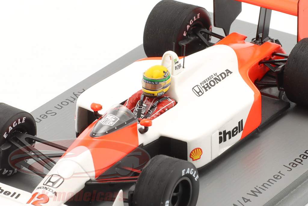 A. Senna McLaren MP4/4 #12 vincitore Giappone GP formula 1 Campione del mondo 1988 1:43 Spark