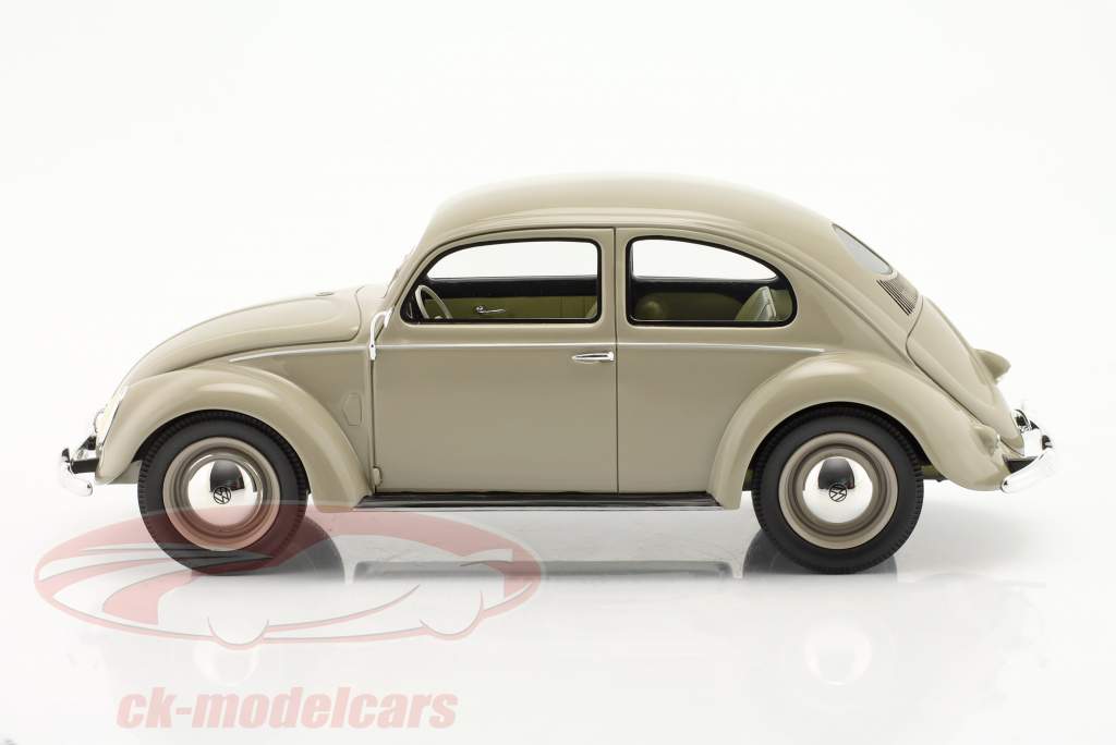 Volkswagen VW kringlebille Byggeår 1952 beige 1:18 Schuco