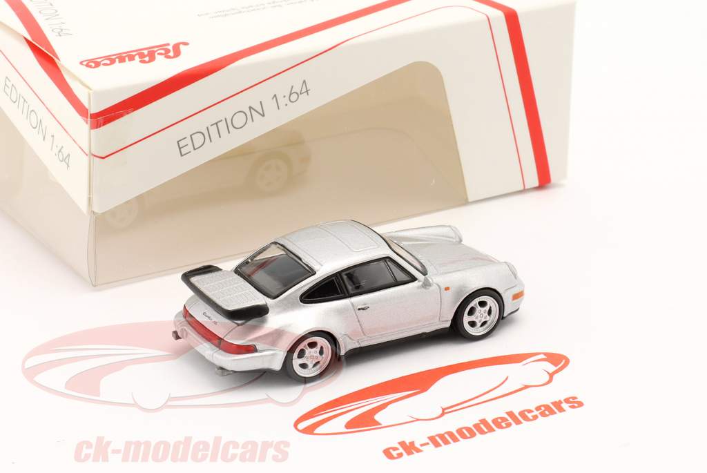 Porsche 911 (964) Turbo 3.6 plata 1:64 Schuco