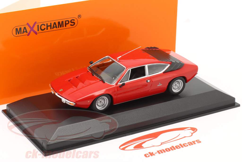 Lamborghini Urraco Byggeår 1974 rød metallisk 1:43 Minichamps