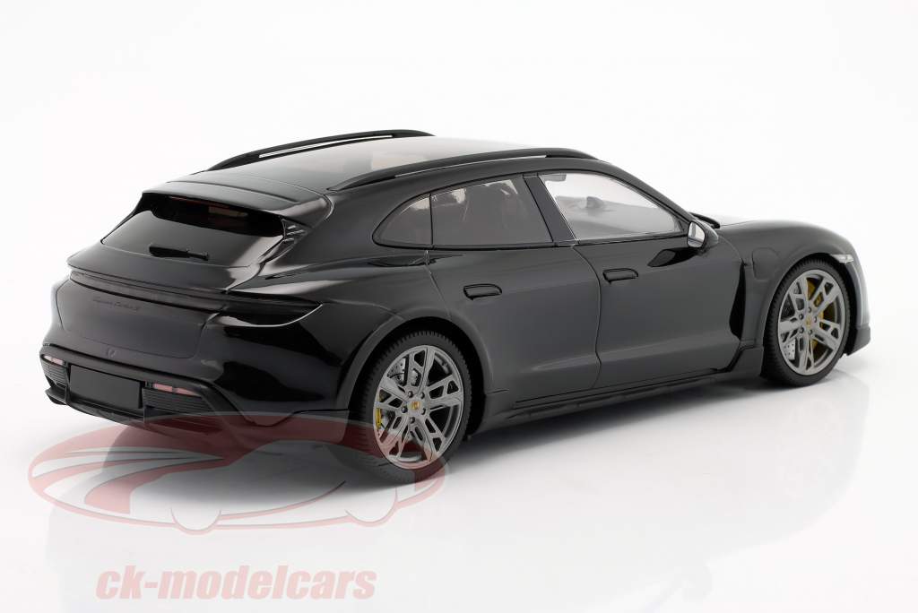Porsche Taycan Cross Turismo Turbo S Byggeår 2021 sort 1:18 Minichamps