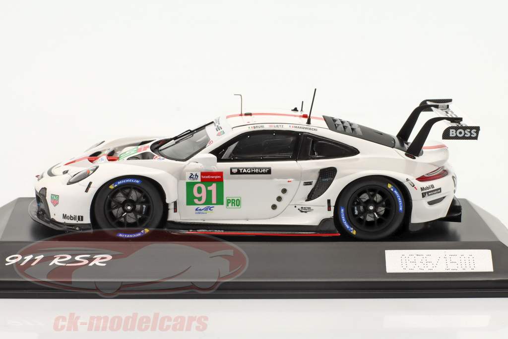 Porsche 911 RSR-19 #91 24h LeMans 2021 Bruni, Lietz, Makowiecki 1:43 Spark