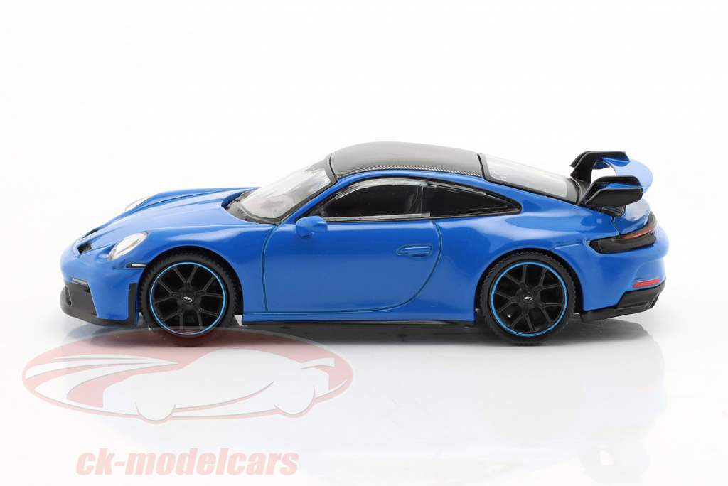 Porsche 911 (992) GT3 haj blå 1:64 TrueScale