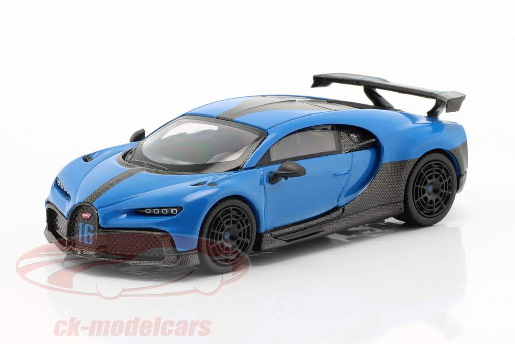 Bugatti Chiron Pur Sport blå 1:64 TrueScale