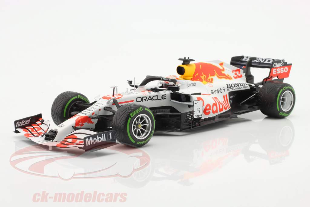 M. Verstappen Red Bull Racing RB16B #33 tyrkisk GP formel 1 Verdensmester 2021 1:18 Minichamps