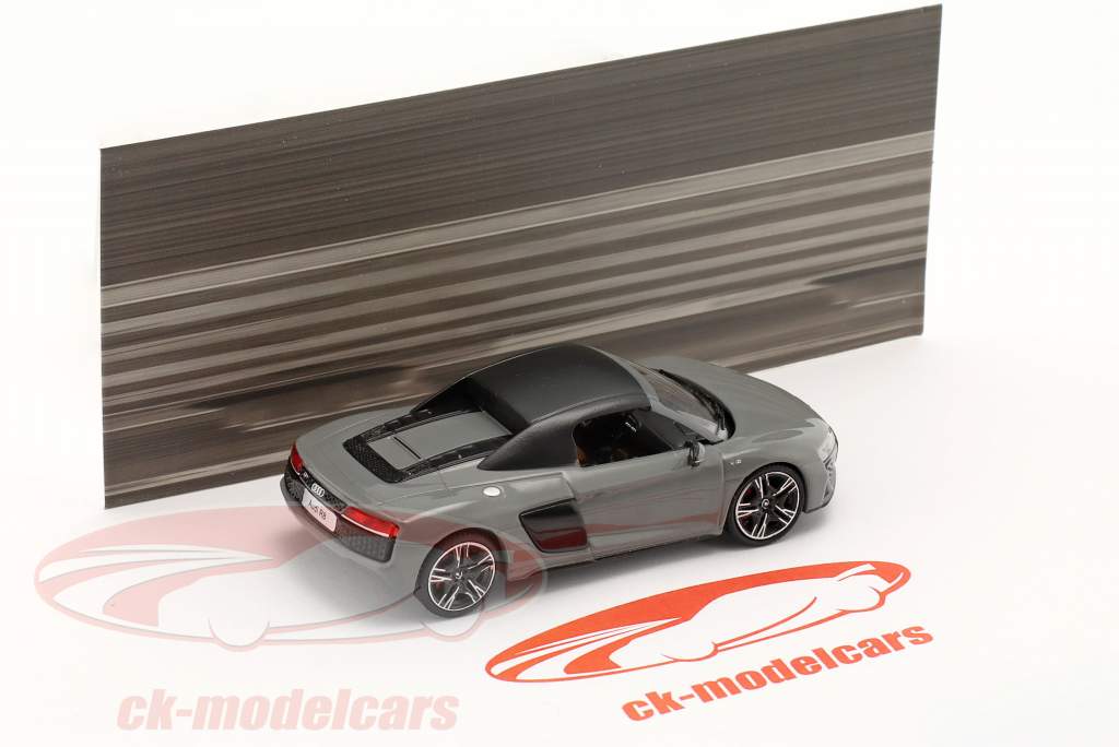 Audi R8 Spyder Performance V10 year 2021 grey 1:64 KengFai