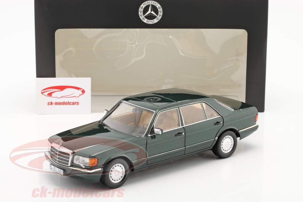 Mercedes-Benz 560 SEL (V126) 建设年份 1985-1991 孔雀石绿 1:18 Norev