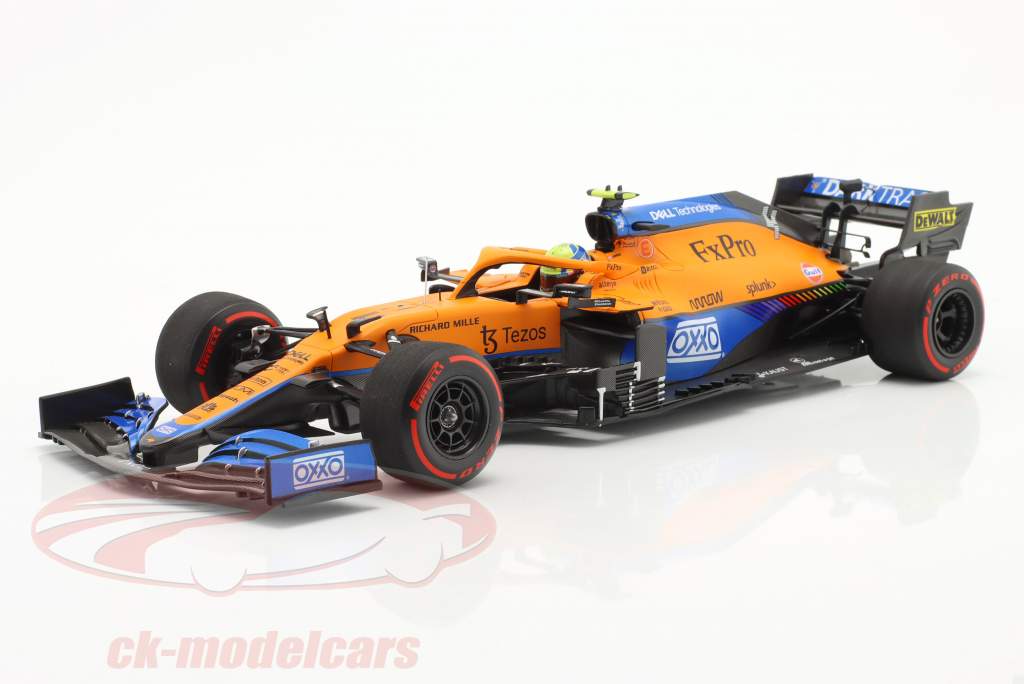 Spark 1:18 Lando Norris McLaren MCL35M #4 7ème Abu Dhabi GP Formule 1 2021 18s608