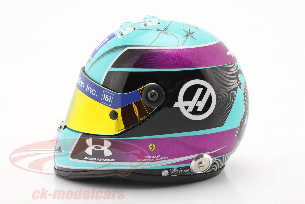 Mick Schumacher Haas F1 Team #47 Miami GP formel 1 2022 hjelm 1:2 Schuberth