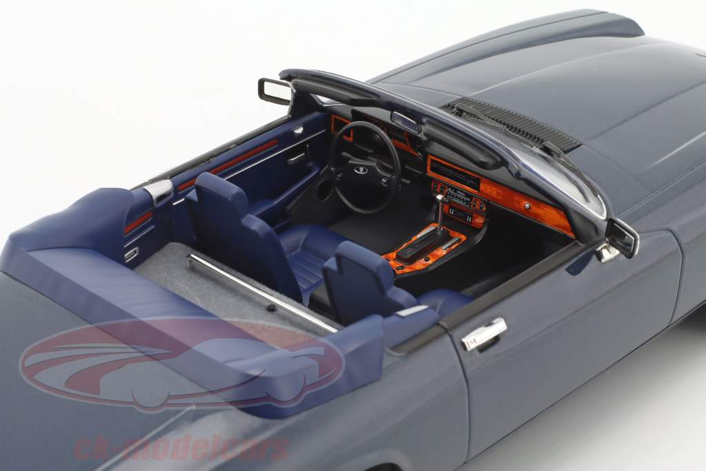 Norev 1:18 Jaguar XJ-S コンバーチブル 建設年 1988 青い メタリック