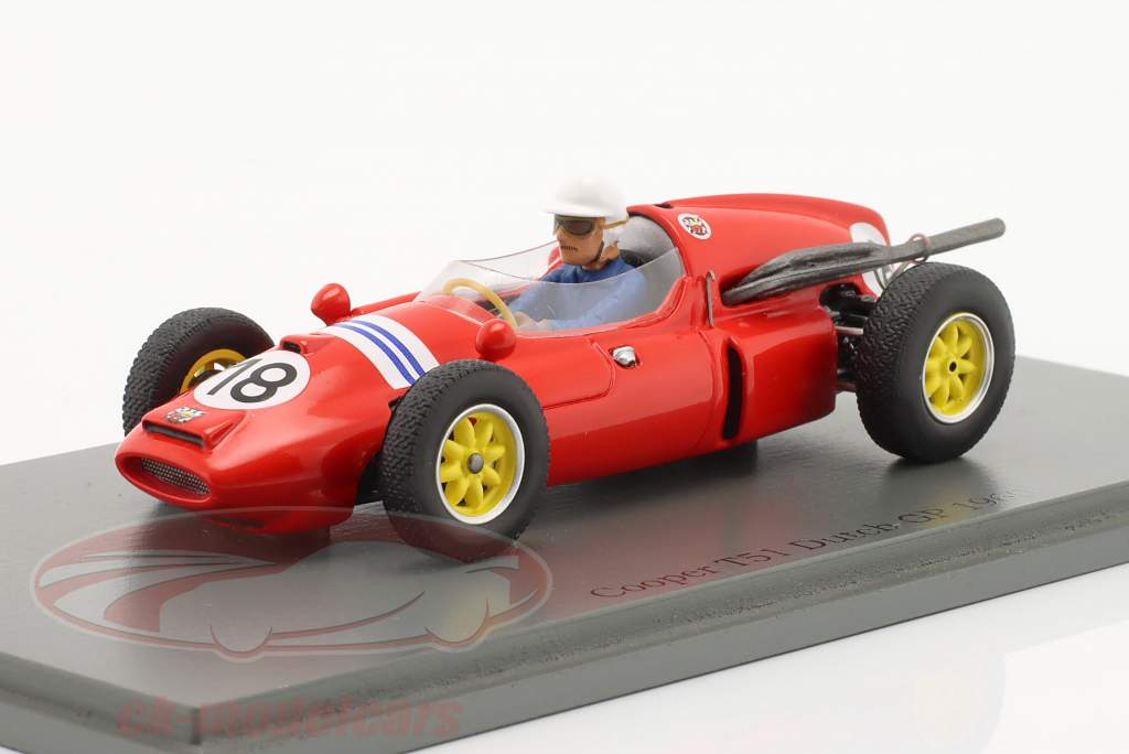 Maurice Trintignant Cooper T51 #18 Нидерланды GP формула 1 1960 1:43 Spark