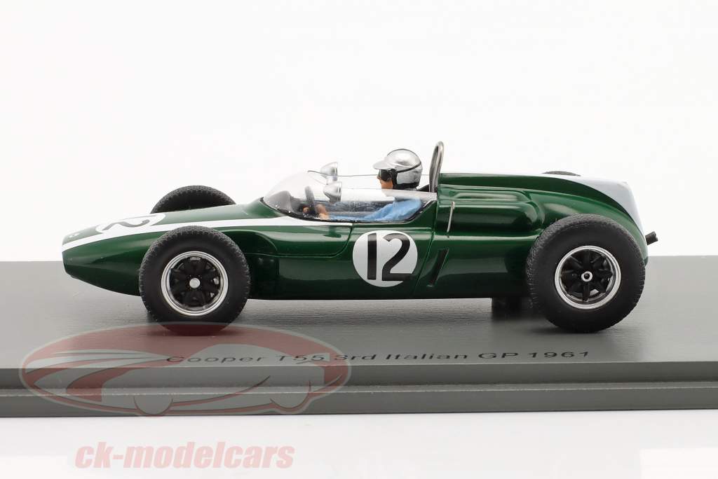 Bruce McLaren Cooper T55 #12 3rd Italien GP Formel 1 1961 1:43 Spark