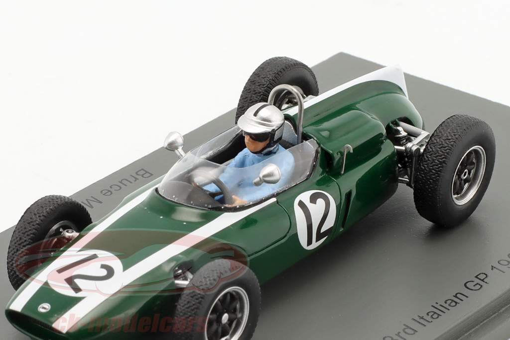 Bruce McLaren Cooper T55 #12 3ro Italia GP fórmula 1 1961 1:43 Spark