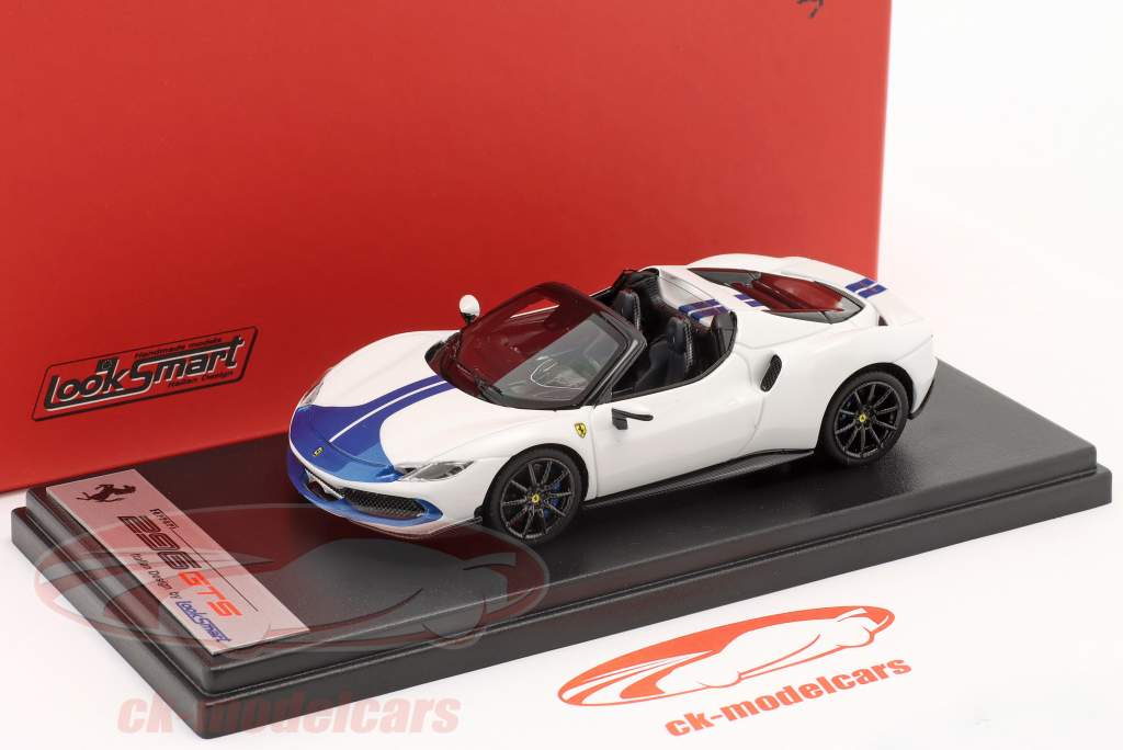 Ferrari 296 GTS Assetto Fiorano 建設年 2022 白 / 青い 1:43 LookSmart