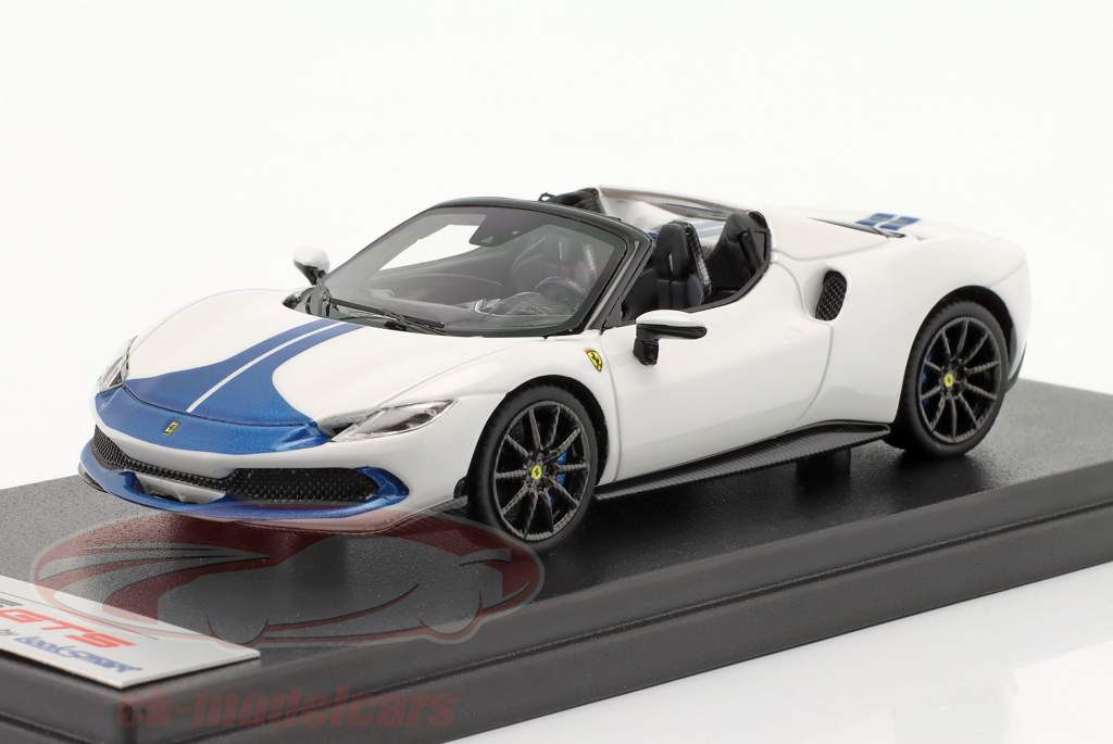 Ferrari 296 GTS Assetto Fiorano 建設年 2022 白 / 青い 1:43 LookSmart