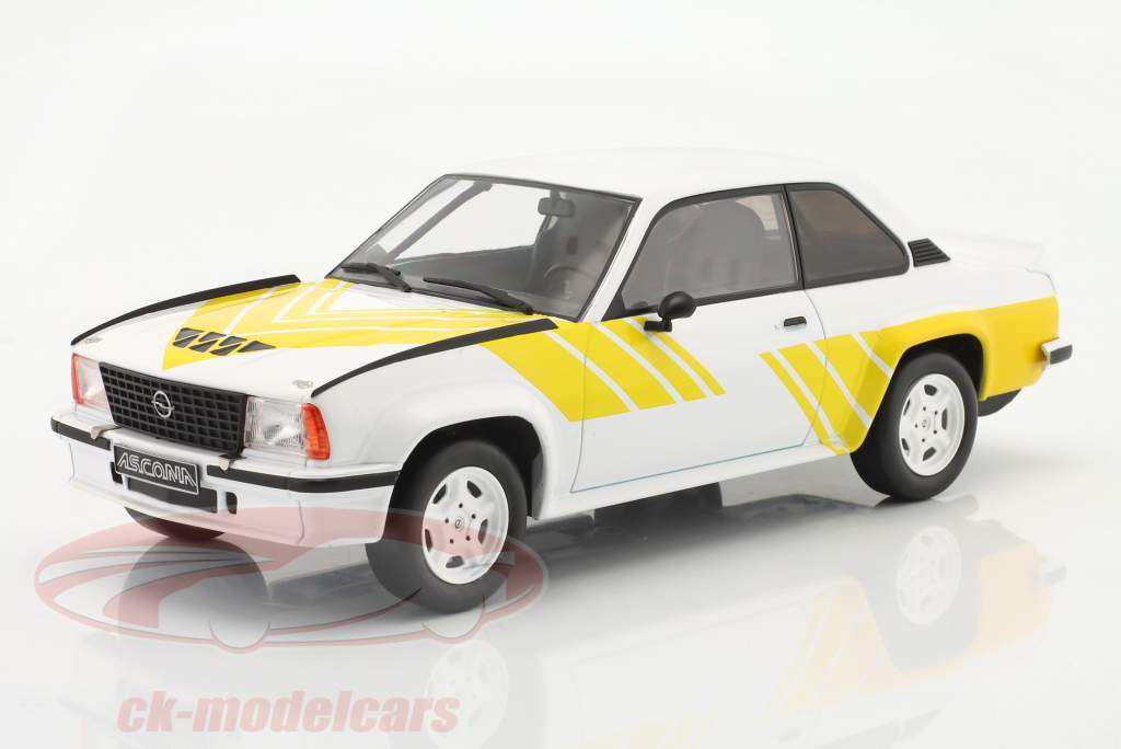 Opel Ascona B 400 Anno di costruzione 1982 Bianco / giallo 1:18 Ixo