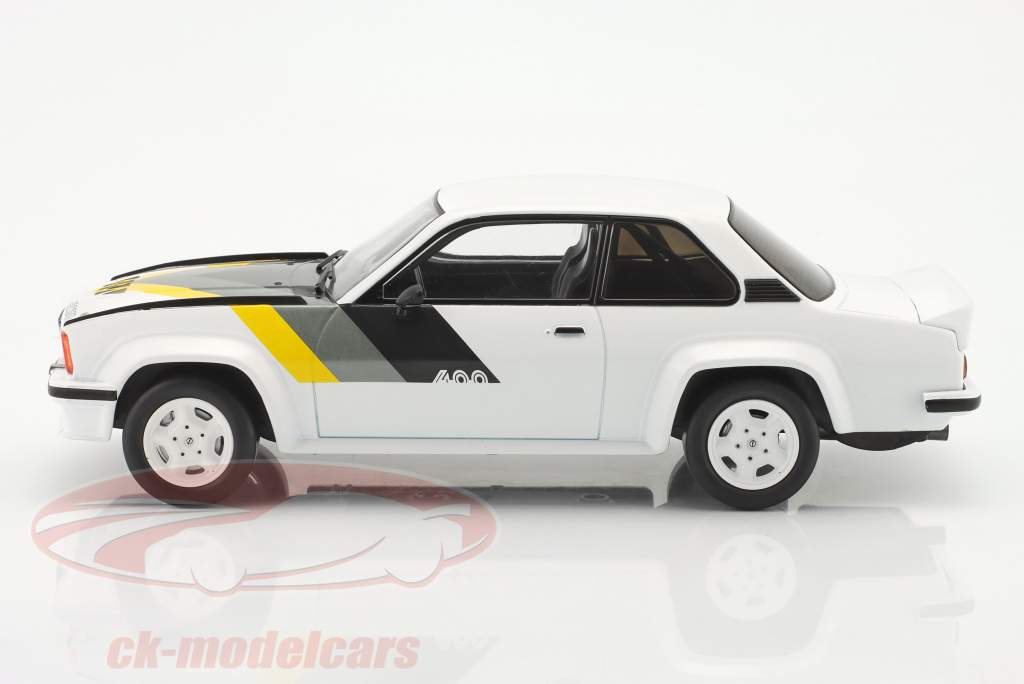 Opel Ascona B 400 Anno di costruzione 1982 Bianco / giallo / Grigio 1:18 Ixo