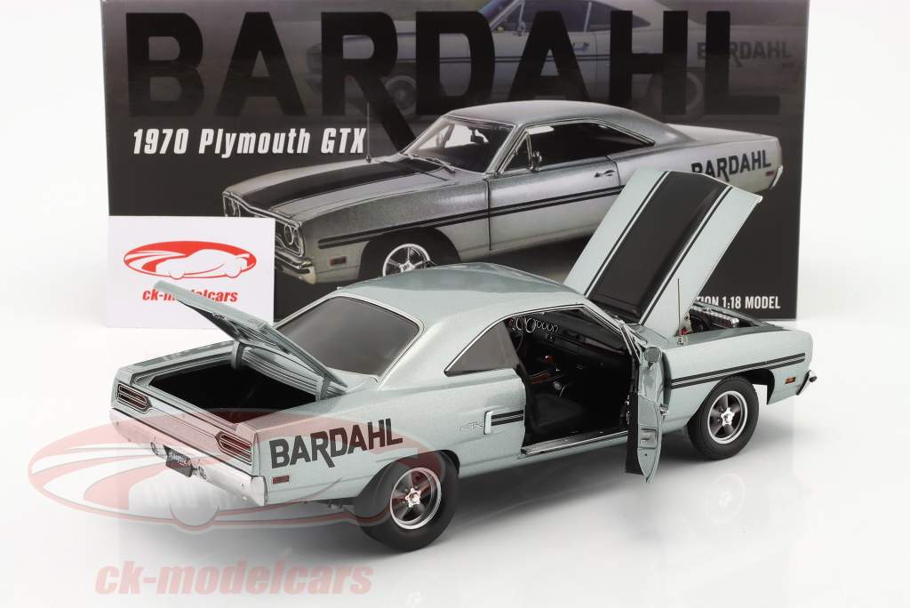 Plymouth GTX Drag Car Bardahl Al Young 1970 grey 1:18 GMP