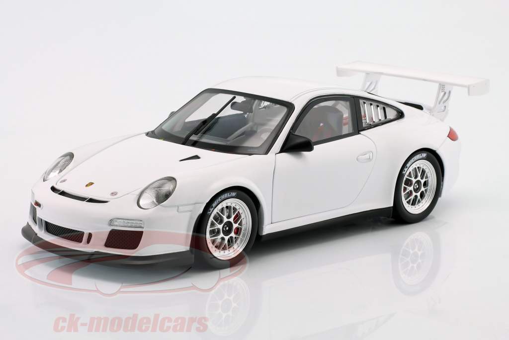 Welly 1:18 ポルシェ911（997 II）腕ずく2009白色内蔵GT3カップ 