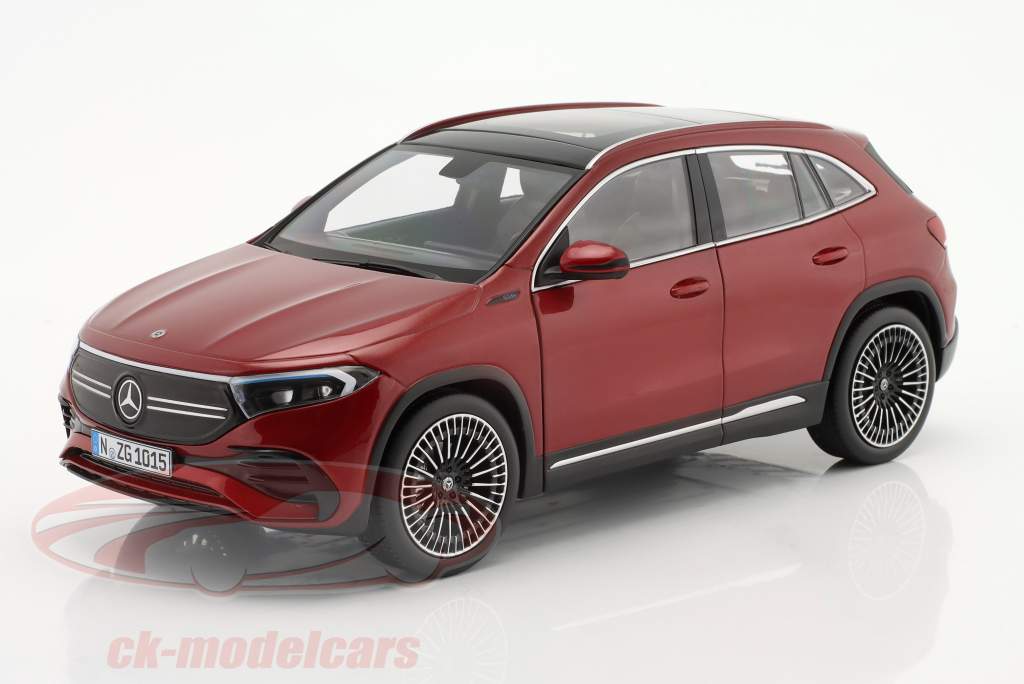 Mercedes-Benz EQA Byggeår 2021 patagonien rød 1:18 NZG