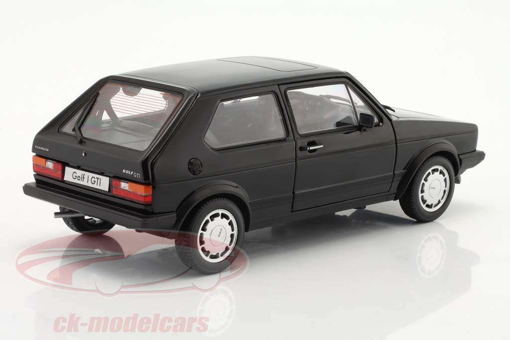 Volkswagen VW Golf 1 GTI Pirelli Ano 1983 preto 1:18 Welly
