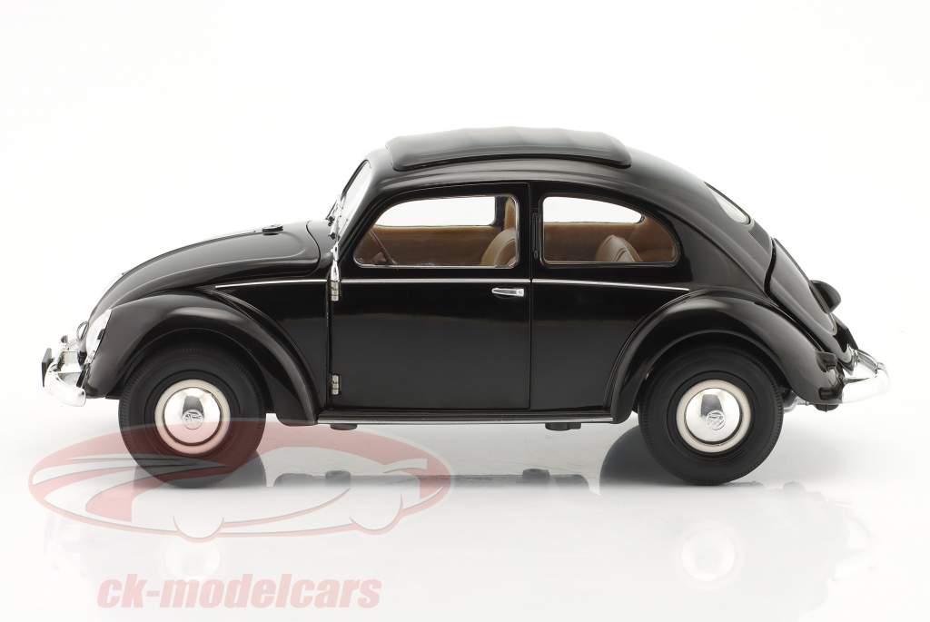 Volkswagen VW Classic Käfer Baujahr 1950 schwarz 1:18 Welly