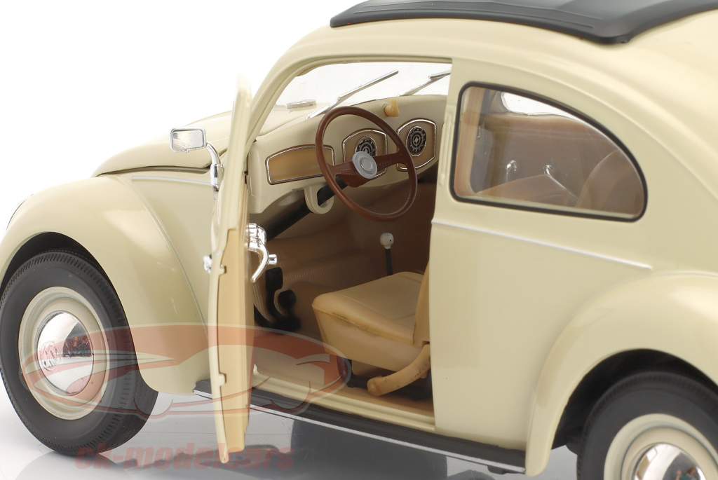 Volkswagen VW Classic T1 Жук Год 1950 крем 1:18 Welly
