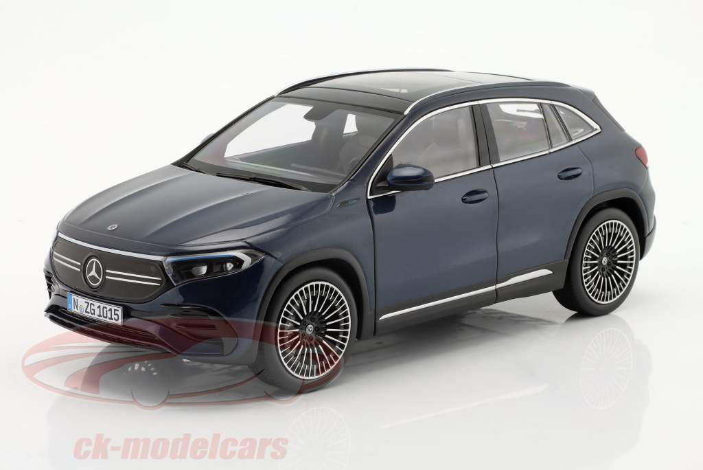 Mercedes-Benz EQA Baujahr 2021 denimblau metallic 1:18 NZG