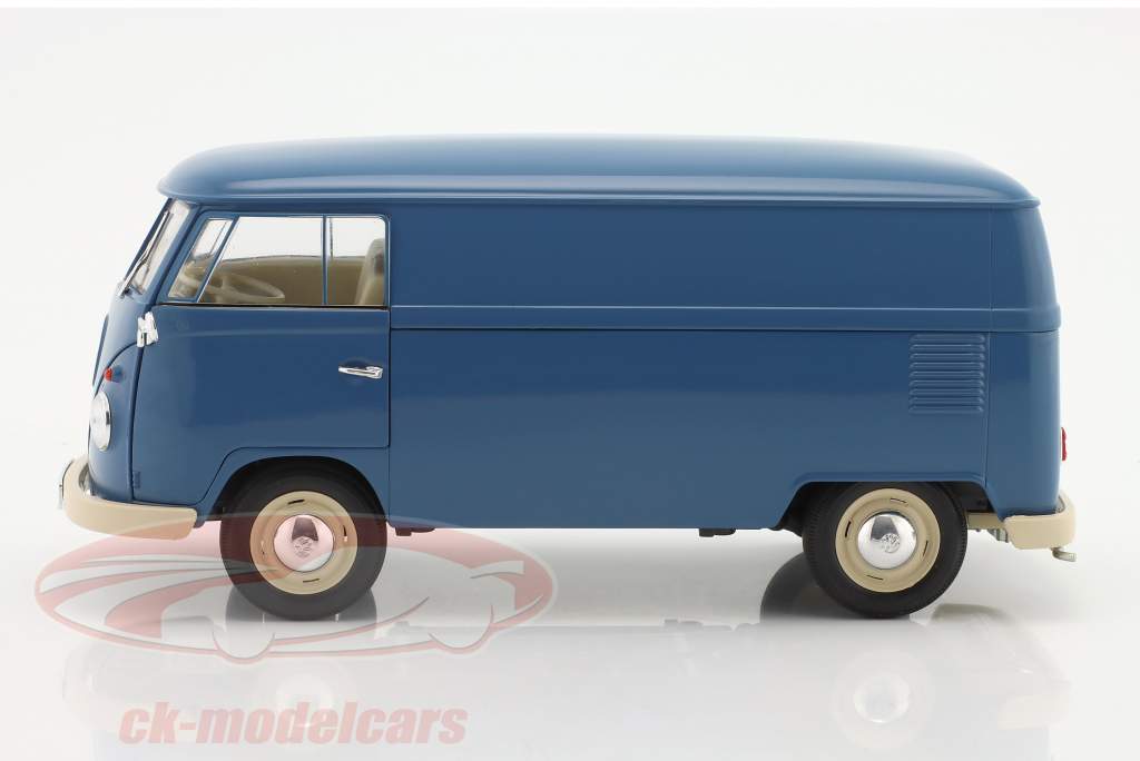 Volkswagen VW T1 Bus año 1963 azul 1:18 Welly
