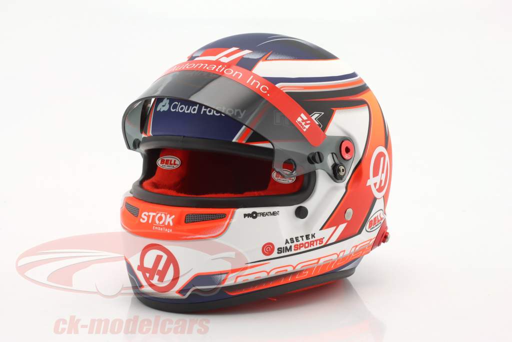 Kevin Magnussen #20 Haas F1 Team formel 1 2022 hjelm 1:2 Bell