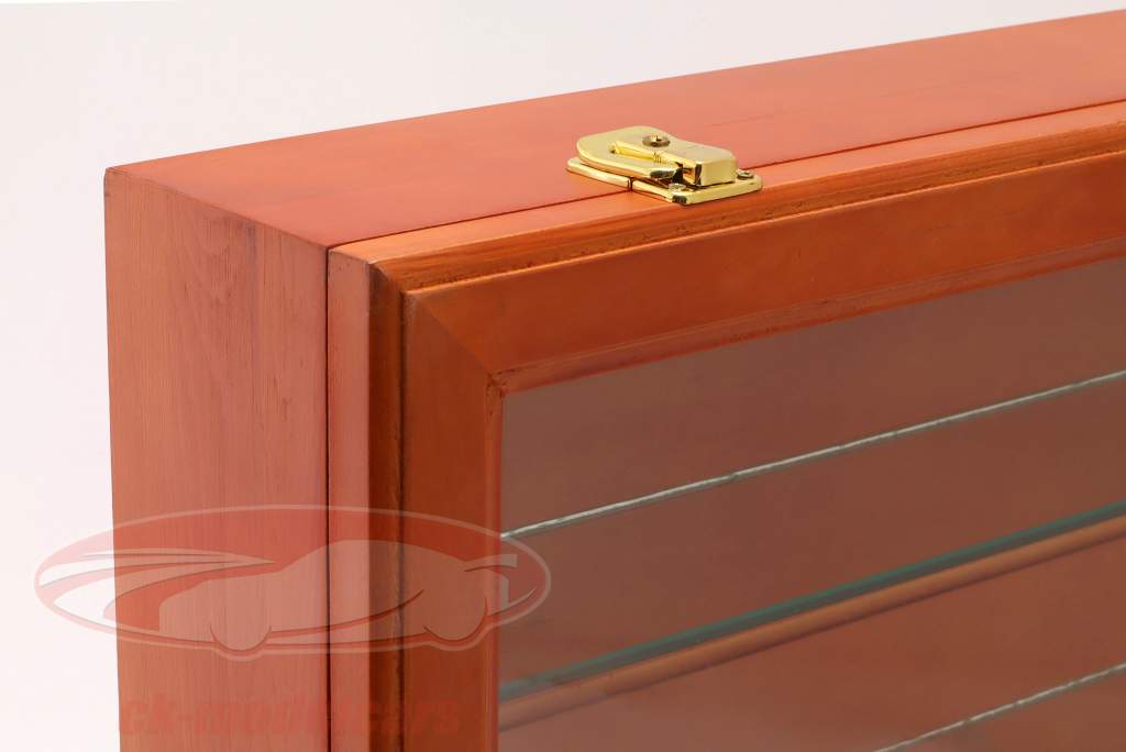 High quality wooden showcase  62 x 42 x 10 cm mahogany SAFE