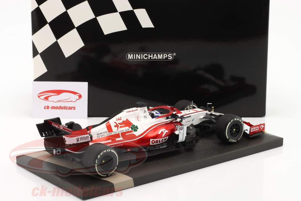 K. Räikkönen Alfa Romeo Racing C41 #7 Last Race Abu Dhabi 方式 1 2021 1:18 Minichamps