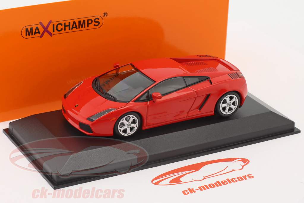 Lamborghini Gallardo ano de construção 2003 vermelho 1:43 Minichamps