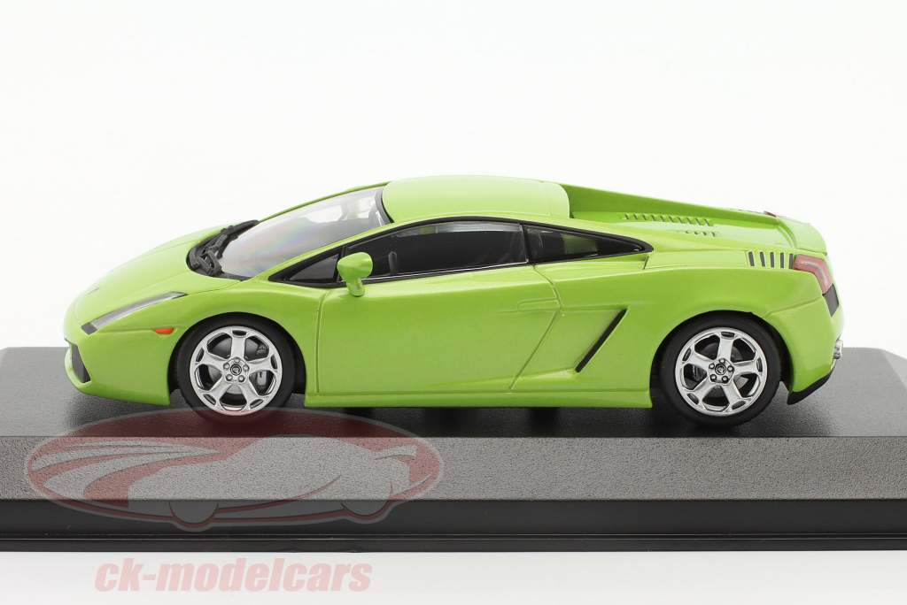 Lamborghini Gallardo Año de construcción 2003 verde metálico 1:43 Minichamps