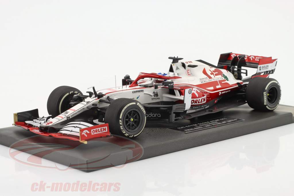 K. Räikkönen Alfa Romeo Racing C41 #7 Last Race Abu Dhabi fórmula 1 2021 1:18 Minichamps