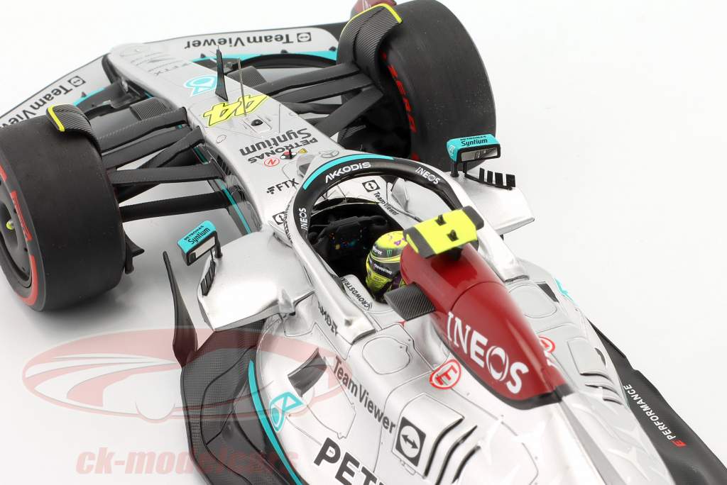 L. Hamilton Mercedes-AMG F1 W13 #44 3rd Bahrain GP formula 1 2022 1:18 Spark