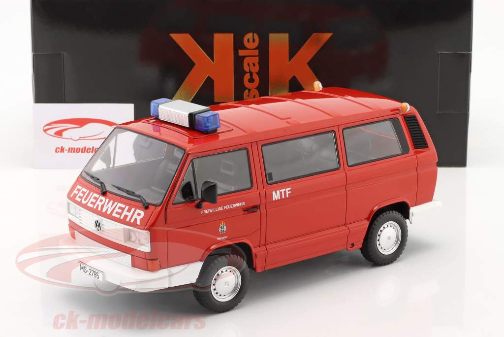 Volkswagen VW T3 Syncro fire department Muenster year 1987 1:18 KK-Scale